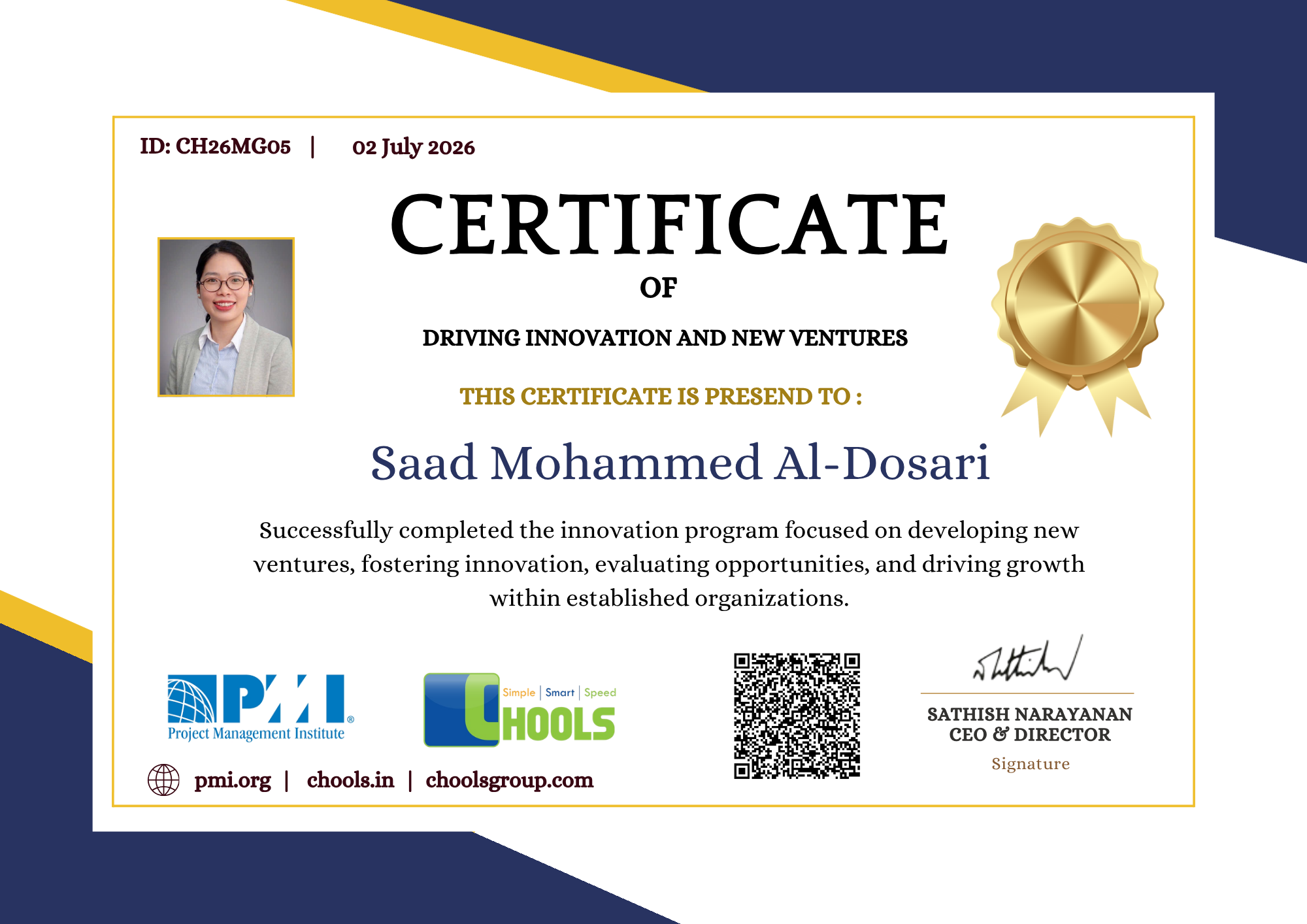 Management Programs Certificate